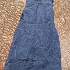 Longchamp Denim Blue Sleeveless Dress